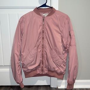 Women’s H&M pink bomber jacket